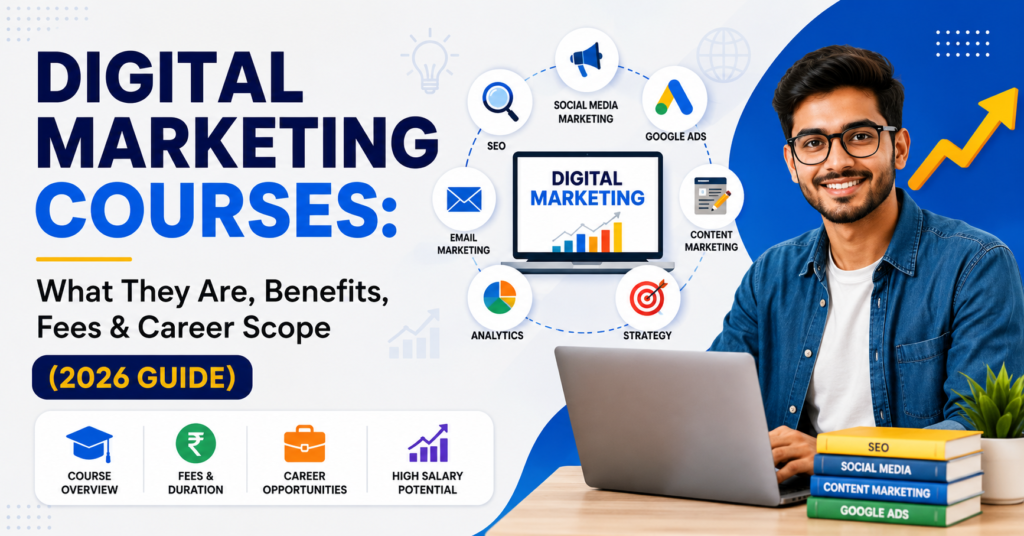 Digital Marketing Courses: What They Are, Benefits, Fees & Career Scope (2026 Guide)